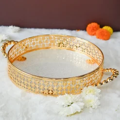 Golden Decorative Basket