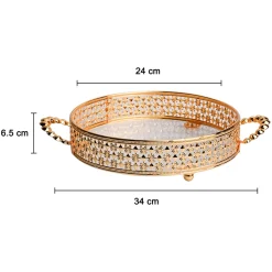 Golden Decorative Basket