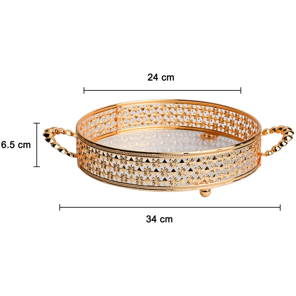 Golden Decorative Basket