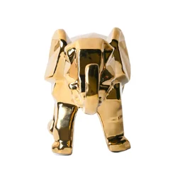 Golden Elephant Figurine