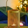 Golden Iron Knitted Lantern