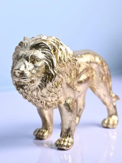 Golden Lion Decor Object - Regal Brilliance