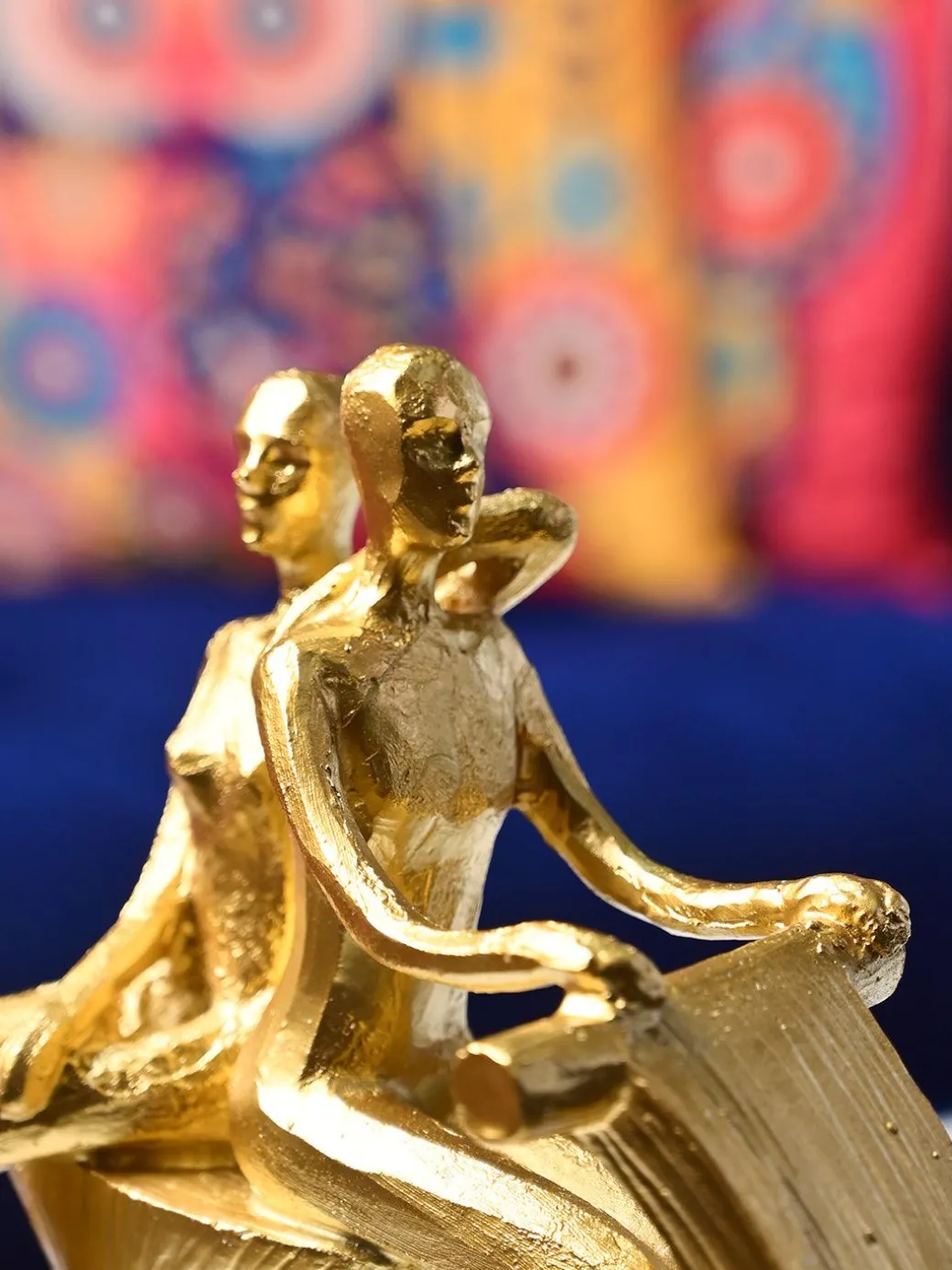 Golden Scooter Decor Object - Vintage Vibes