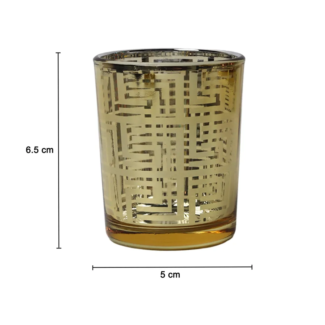 Golden T-Lite Holder Set Of 3