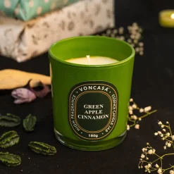 Green Apple Cinnamon Candle