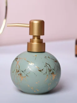 Green Ceramic Soap Dispenser