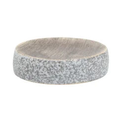 Grey Ceramic Pear Shaped Bathroom Set - Matte, Stone Finish