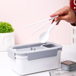 Grey Lunch Box Set (1200ml + 40ml)