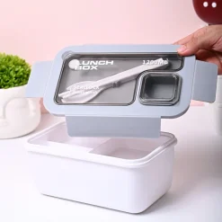 Grey Lunch Box Set (1200ml + 40ml)