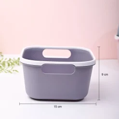 Grey Square Baskets (Set of 2)