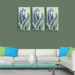 Hand Painted Big Leaf Oil Painting on Canvas - Market99