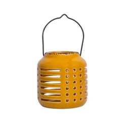 Hanging Tealight Candle Holder - Yellow