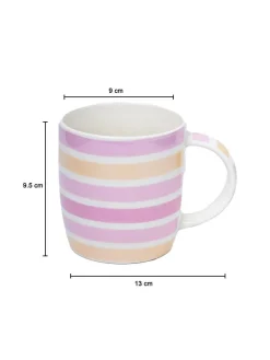 Horizontal Stripes Coffee Mug - 350mL, Multi