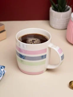 Horizontal Stripes Pattern Mug - 350mL, Multi
