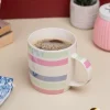 Horizontal Stripes Pattern Coffee Mug - 350mL, Multi