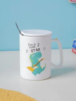 I'M a rock STAR' Coffee Mug With Lid - Dragon, 400 Ml
