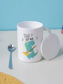 I'M a rock STAR' Coffee Mug With Lid - Dragon, 400 Ml