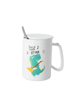 I'M a rock STAR' Coffee Mug With Lid - Dragon, 400 Ml
