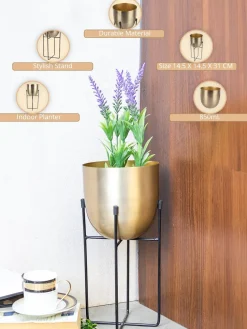 Indoor Table Planter With Stand for Flower Pots