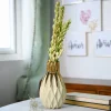 Ivory & Golden Geometric Vase