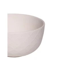 Ivory Ceramic Bowl - 580Ml, Fish Scale