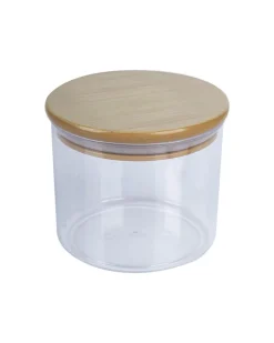 Jar with Airtight Lid, Brown, Plastic, 500 mL