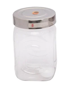 Jars, Transparent, Plastic, Set of 4, 500 mL