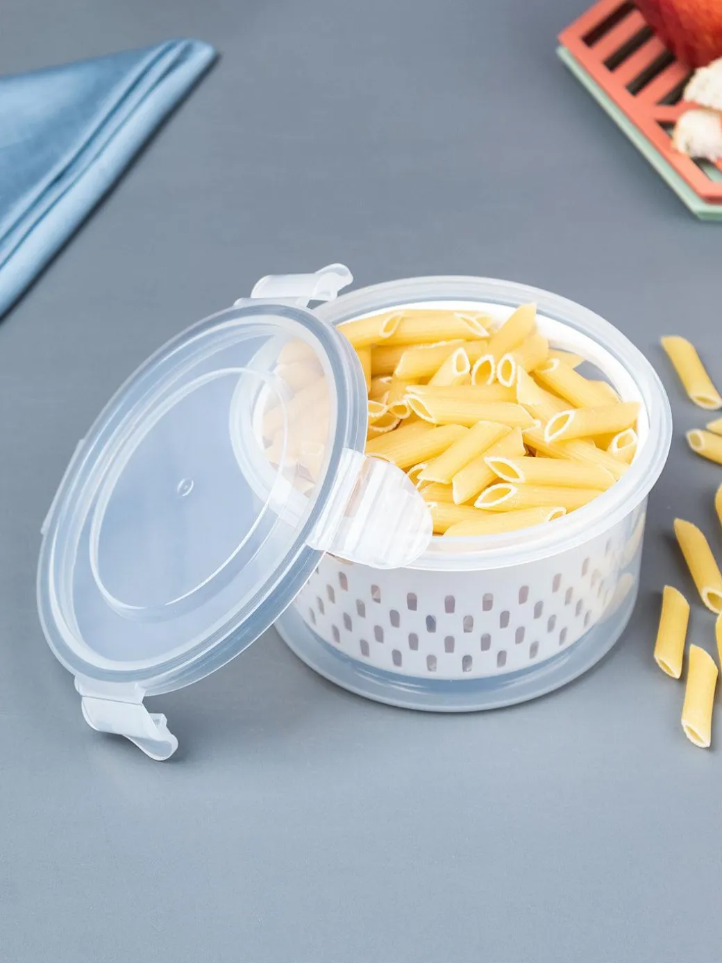 Kitchen Food Storage Containers - 550ml, Plastic