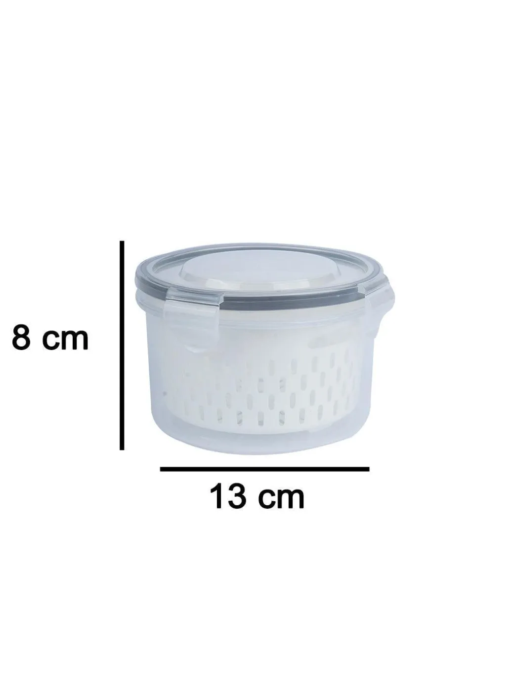 Kitchen Food Storage Containers - 550ml, Plastic