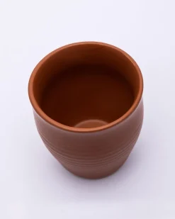 Kulhads, Handmade Indian Traditional Style Kulhad, In-Ring Design, Terracotta Colour, Ceramic, Set of 6, 130 mL