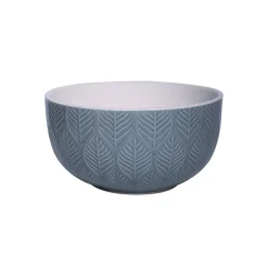 Lagoon Ceramic Bowl - 580Ml, Leaf Pattern