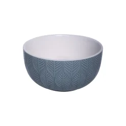 Lagoon Ceramic Bowl - 580Ml, Leaf Pattern