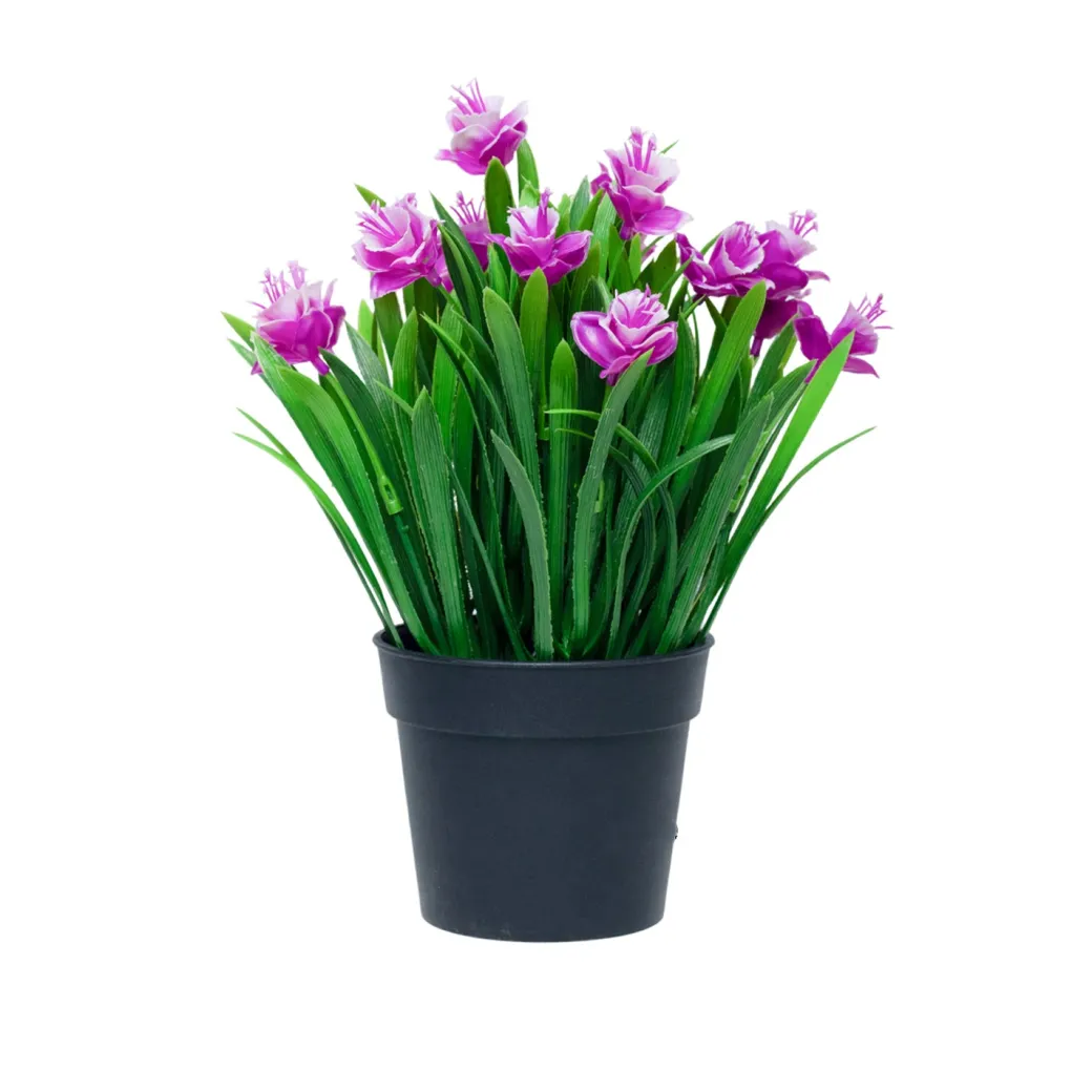 Lavender Artificial Flower With Pot