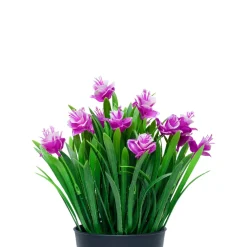 Lavender Artificial Flower With Pot