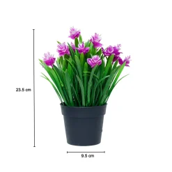 Lavender Artificial Flower With Pot