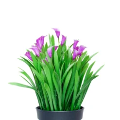 Lavender Artificial Flower With Pot
