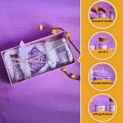 Lavender Fragrance Candle Gift Set