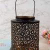 Lighting Home Decoration Hanging Candle Holder, Black, Iron