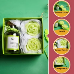 Lily Flower Candles & Potpourri Set