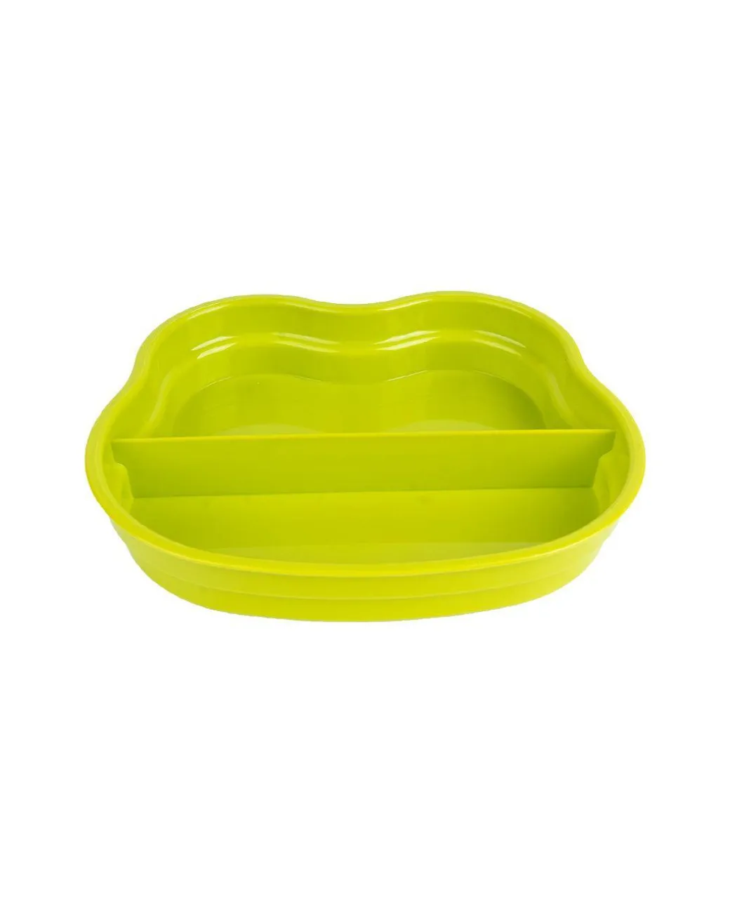 Lunch Box for Kids With Spoon, Frog Design, Green, Plastic