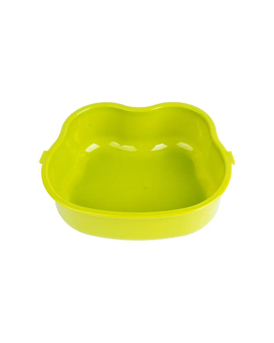 Lunch Box for Kids With Spoon, Frog Design, Green, Plastic