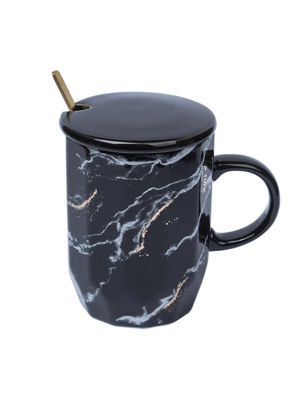 Marble Ceramic Mugs With Lid (350 mL)
