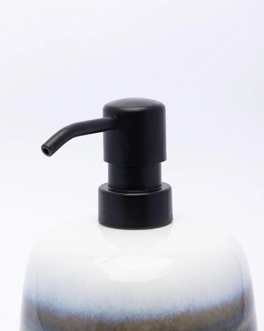 Market99 Bathroom Set, Rust Proof Chrome Finish, with Wooden Top, Blue, Ceramic