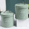 Market99 Biscuits & Namkeen Storage Jar with Lid - Set Of 2, Each 1300 mL
