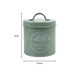 Market99 Biscuits & Namkeen Storage Jar with Lid - Set Of 2, Each 1300 mL