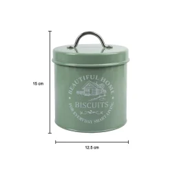 Market99 Biscuits & Namkeen Storage Jar with Lid - Set Of 2, Each 1300 mL