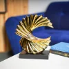 MARKET99 Black & Golden Ceramic Sculpture Decor Object
