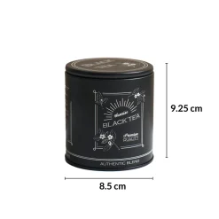 MARKET99 Black Iron Coffee, Tea & Sugar Jars - (1000 ml Each, Set Of 3)