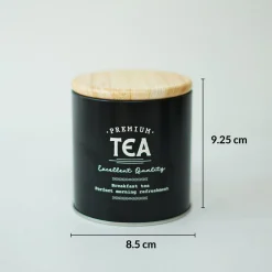 MARKET99 Black Iron Coffee, Tea & Sugar Jar Set of 3