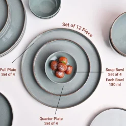Market99 Blue Haven Melamine Dinner Set Of 12